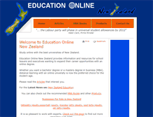 Tablet Screenshot of educationonline.co.nz
